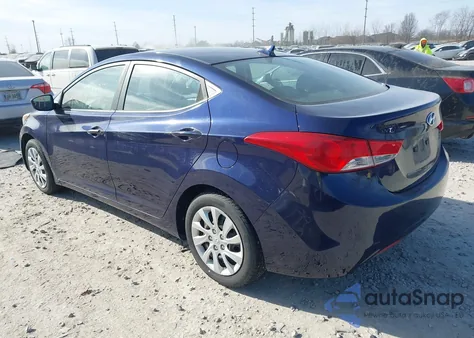 2012 Hyundai Elantra Gls z USA, uszkodzony, nr VIN 5NPDH4AEXCH062492
